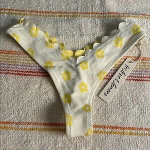 Small - NWT - For Love And Lemons - Yellow Floral Bikini Bottom